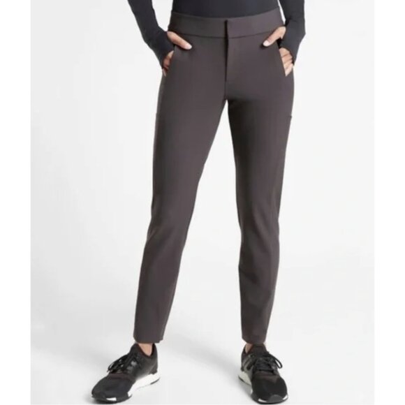 ATHLETA Stellar Trouser Pants in Shale Gray Office Travel Normcore Minimal 4P - Picture 1 of 14